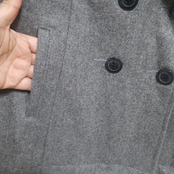 Old Navy pea coat girls color gray size 10-12 - Picture 6 of 7